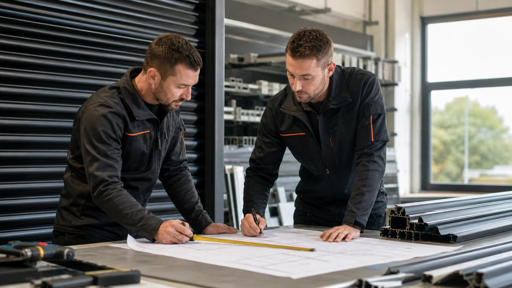 Équipe Steel Force en atelier